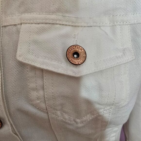 NWOT CiSono white denim jacket - Picture 9 of 11